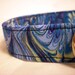 Dog Collar Custom Handmade Cool Blue Swirl Fabric from PinkysPetGear on Etsy