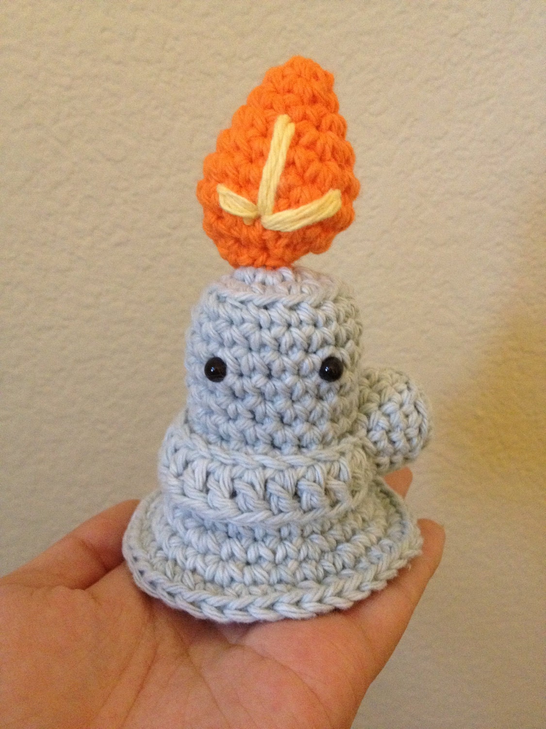 Bernie, The Amigurumi Bunsen Burner, Light Orange Flame