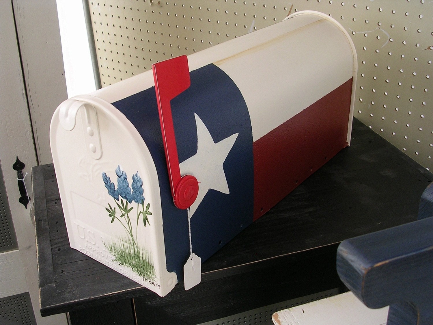 Texas Flag and  Wildflower mail box