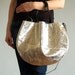 Silver Leather Hobo Bag