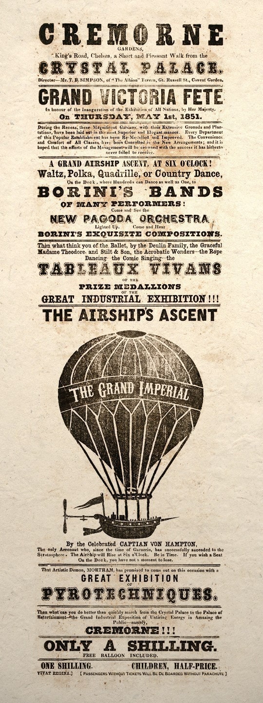 Steampunk Art Print Airship Ascent Poster