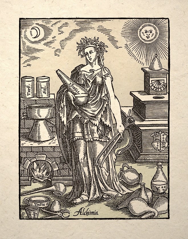 Alchemy Science History Art Print Alchimia