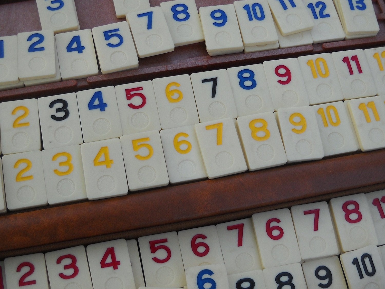 vintage number tiles for your crafts