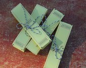 Lemon Yellow Carnival Tickets-40 blank for your crafts