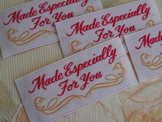 Items similar to Vintage Made Especially for you clothing labels on