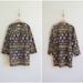 indian textile jacket / 1950s south american coat / woven cotton jacket