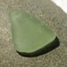 Sage Green Seaglass. Top Drilled.