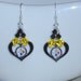Pittsburgh Steeler Inspired Piece of My Heart Earrings