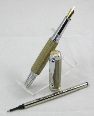 Gold and Silver Rollerball and Fountain Pen