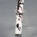 Handpainted Cherry Blossom Black Titanium Rollerball Pen
