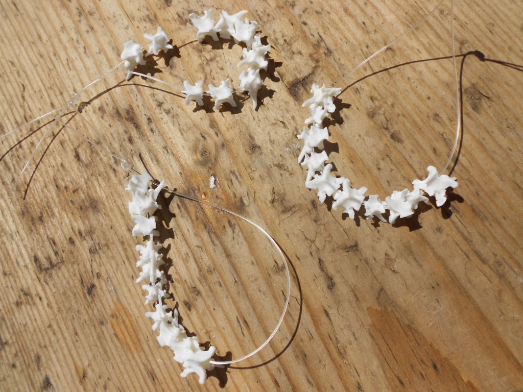 Eastern Diamondback Rattlesnake Vertebrea for Beads- 10 pcs Stock No. 1-125