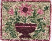 Spring Bouquet Punch Needle Pattern With Pre-Printed Weavers Cloth