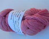 Sock Yarn, Handdyed yarn, Superwash Corriedale wool yarn,  Pink, 4.8 oz,  520 yds