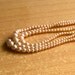 Three Strand Pearl Necklace - Vintage