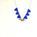 raise your flags (cobalt blue & brass) - OOAK