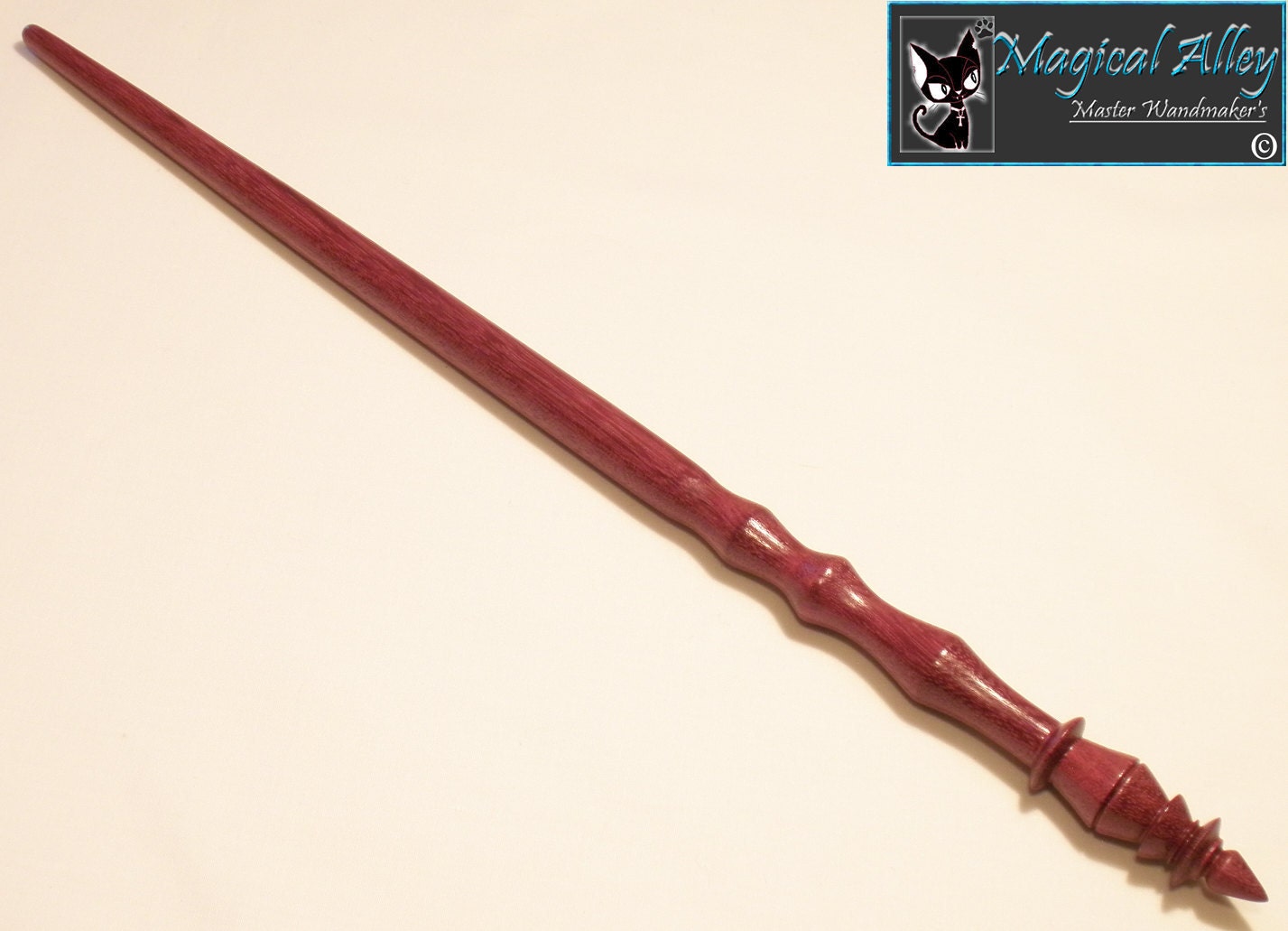 Items similar to Harry Potter Style Purpleheart Wood Magic Wand on Etsy