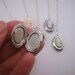 LAST ONE. One cameo locket necklace in your choice of pink or blue. Everyday wear jewelry. Silver. Victorian. For a classic woman.