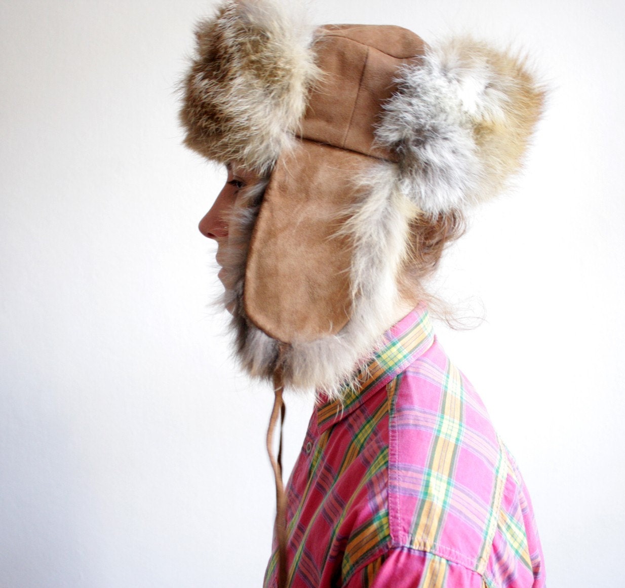 Vintage fur and suede Hat