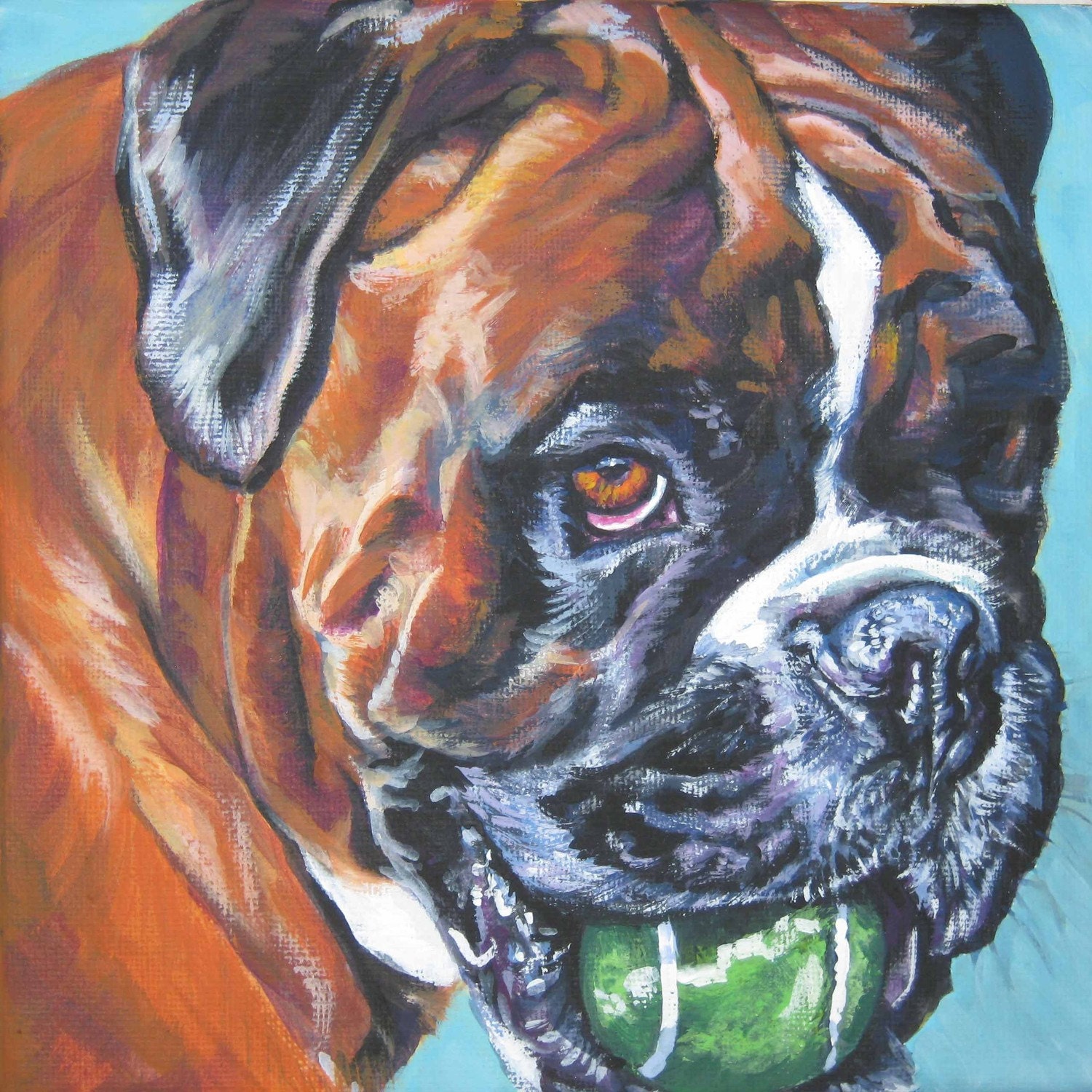 boxer dog artwork