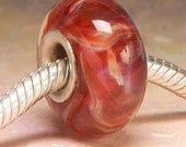 RUBY SLIPPER European Glass Lampwork Cored Bead Charm