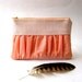 SALE - Was originally: 15 USD - The True Romantic Coin Purse in light pink / peach