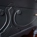 RESERVED - SALE - Gray Dresser with Plum Knobs (Brooklyn)