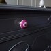 RESERVED - SALE - Gray Dresser with Plum Knobs (Brooklyn)