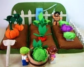 Felt Vegetables Garden--PDF Pattern via Email--F21