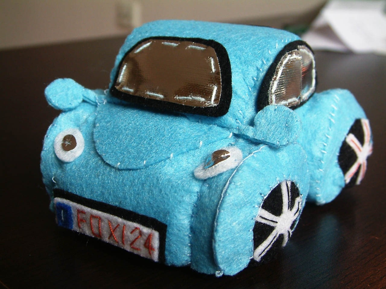 DIY Felt Beetle(VW bug)--PDF Pattern and instructions via Email--T20