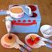 DIY felt Bake Oven and cooker set(12 in 1)---PDF pattern and instructions Via Email--T04