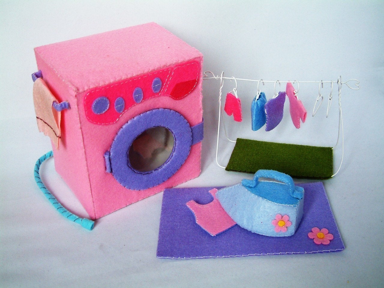 New Felt toys pattern,Washing machine set--PDF pattern via Email--T12