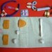 Blue Felt Medical bag, Doctor Set
