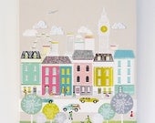 London - Textiles Canvas Print
