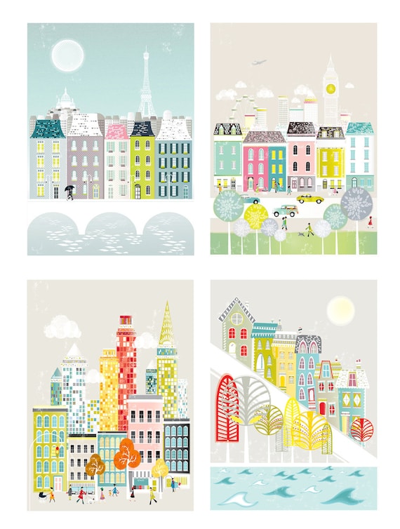 Cityscape Art Print Collection