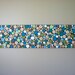 Painted Wood Slice Collage Wall Art 12x48 MADE TO ORDER
