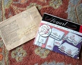Antique Vintage hankie Towel EMBROIDERY KIT Bucilla needlepoint Cross Stitching Pattern