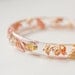 Resin Bangle Bracelet Gold Flakes Small Cuff OOAK tbteam glam fall fashion free shipping