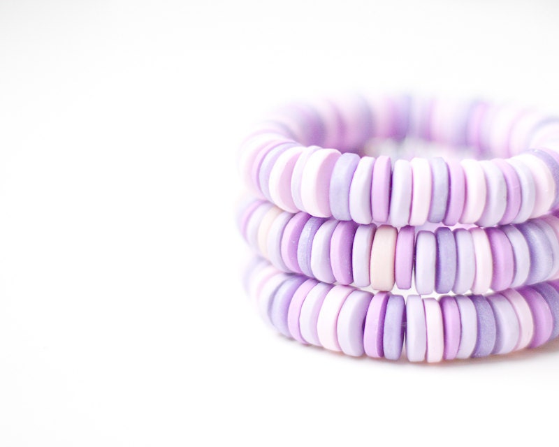 Bracelet Pastel Multicolor Purple Lilac Lavender Cuff geometric fall fashion tbteam free shipping