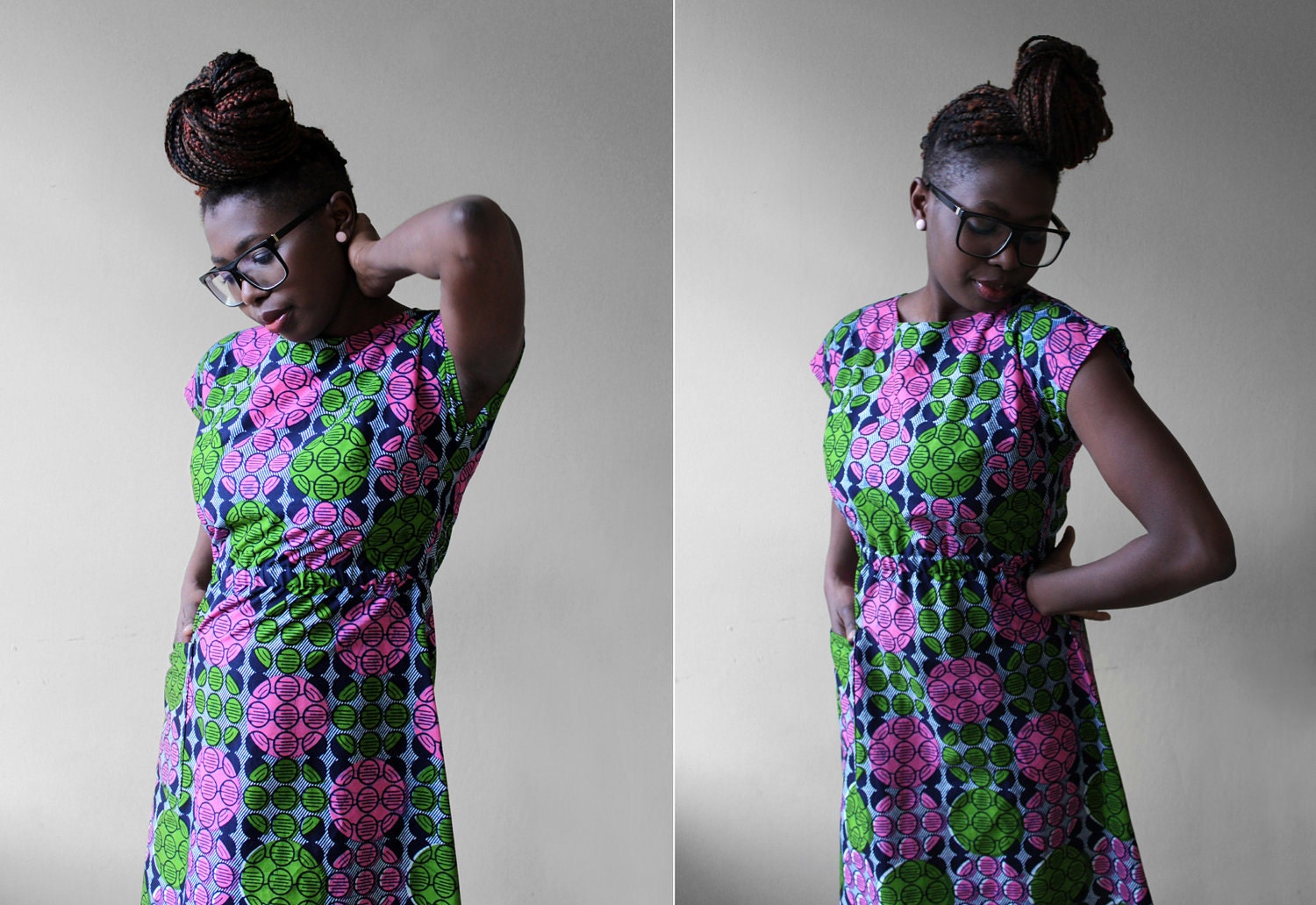 african wax cotton handmade dress custom made to order