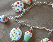 Sweet Cupcake Charm Bracelet