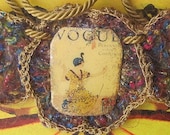 Crochet Pendant/Collar With Vogue Art Deco Cover Handmade on Etsy