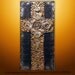 Abstract Painting Rich Texture Modern Original Art by Gabriela 24X12 Christian Religious Cross