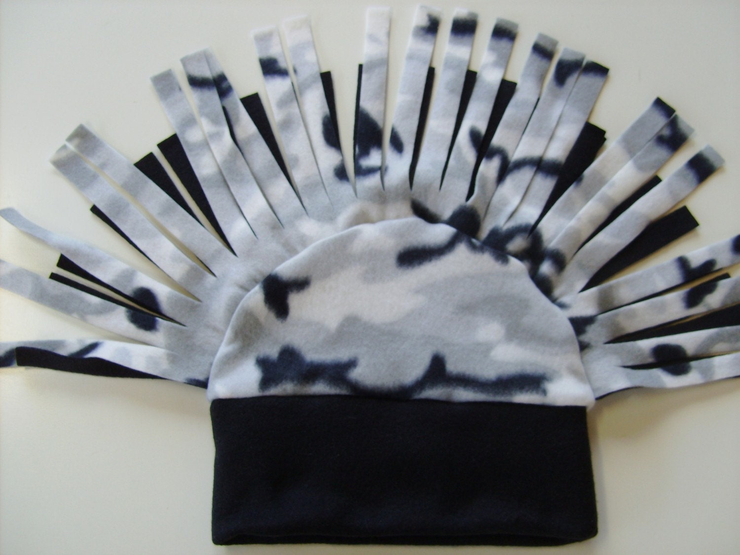 Camo Fleece Mohawk Hat - Camouflage