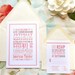 Playbill Typography Wedding Invitations - Deposit