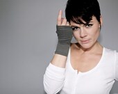 Short Stone Fingerless Gloves - Bamboo Eco Friendly