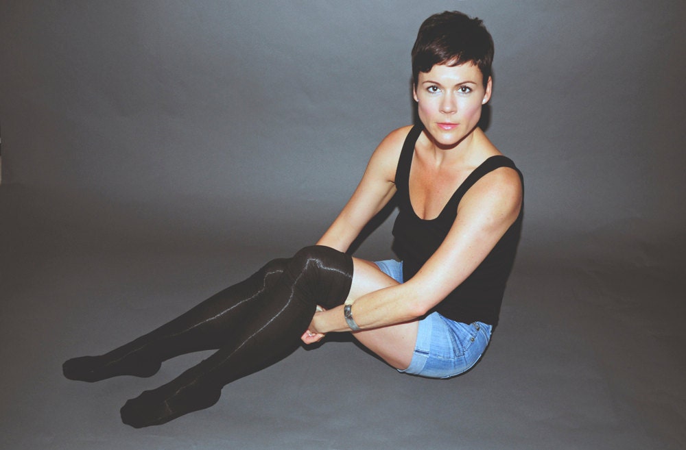 Bamboo Knee - Thigh High Black Socks - Eco Friendly