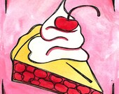 Cherry Pie 8 X 10 fine art painting print