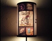 Punk Rock Lamp Shade Lampshade - rock n roll decor, punk rock decor, musician gift, teen room decor