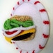 Father's Day - Hamburger Cheeseburger Wall Decoration - Wall Decor - Kitchen Decor - Home Decor - READY TO SHIP - Father Dad Man Dude