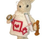 Lovely WHITE BUNNY from Alice in Wonderland PDF Email KNIT PATTERN